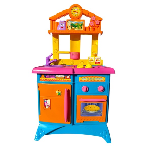 Y2K Dora the Explorer Talking Kitchen Playset Tested Works Folds Up *please Read